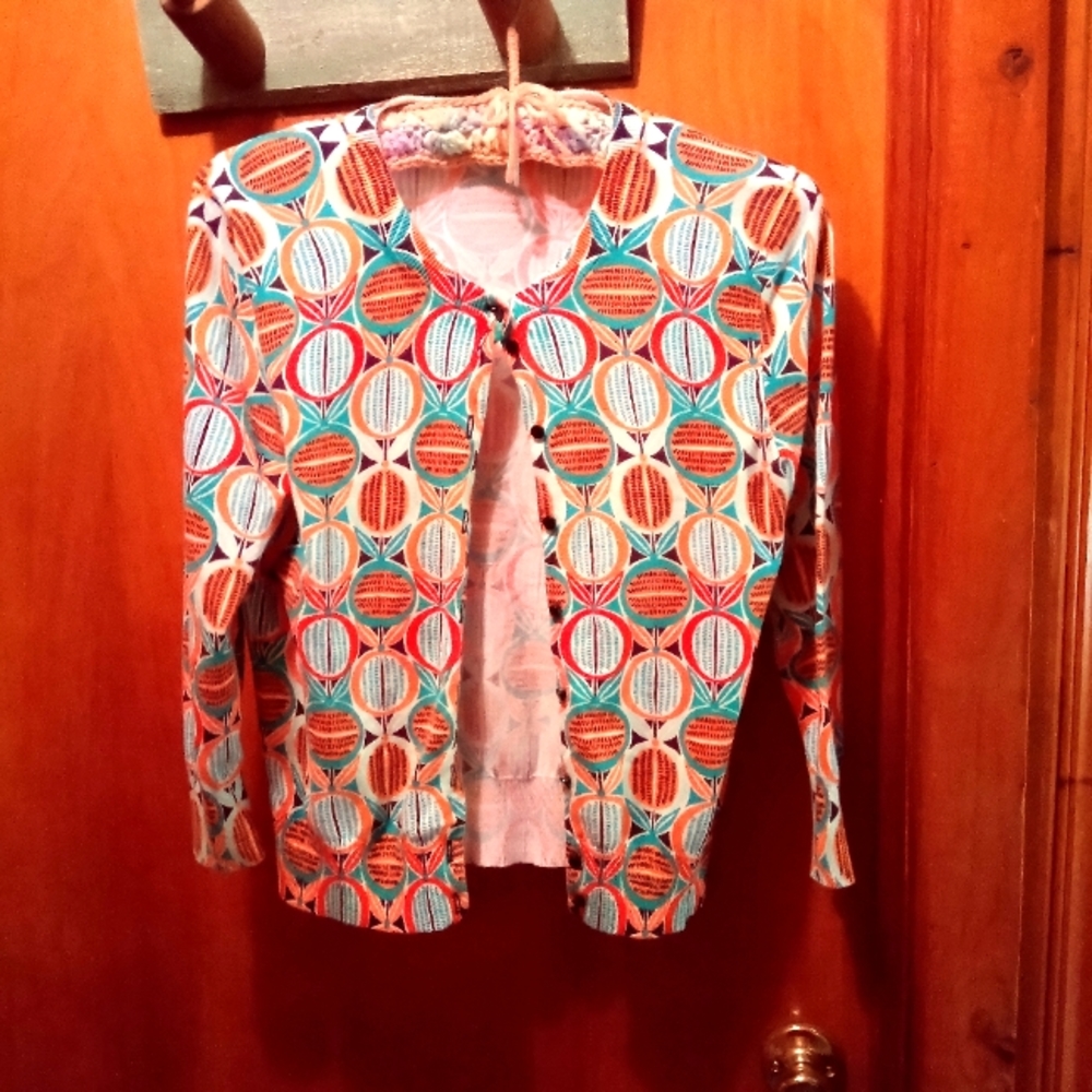 Crown Ivy light weight summer sweater sz M